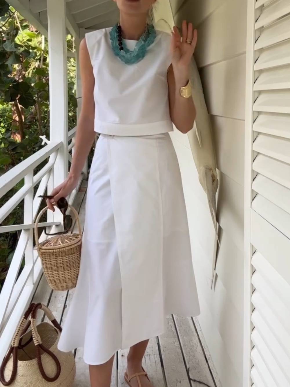 Julia Amory Slim Shell top (S) and park ave skirt (XS)